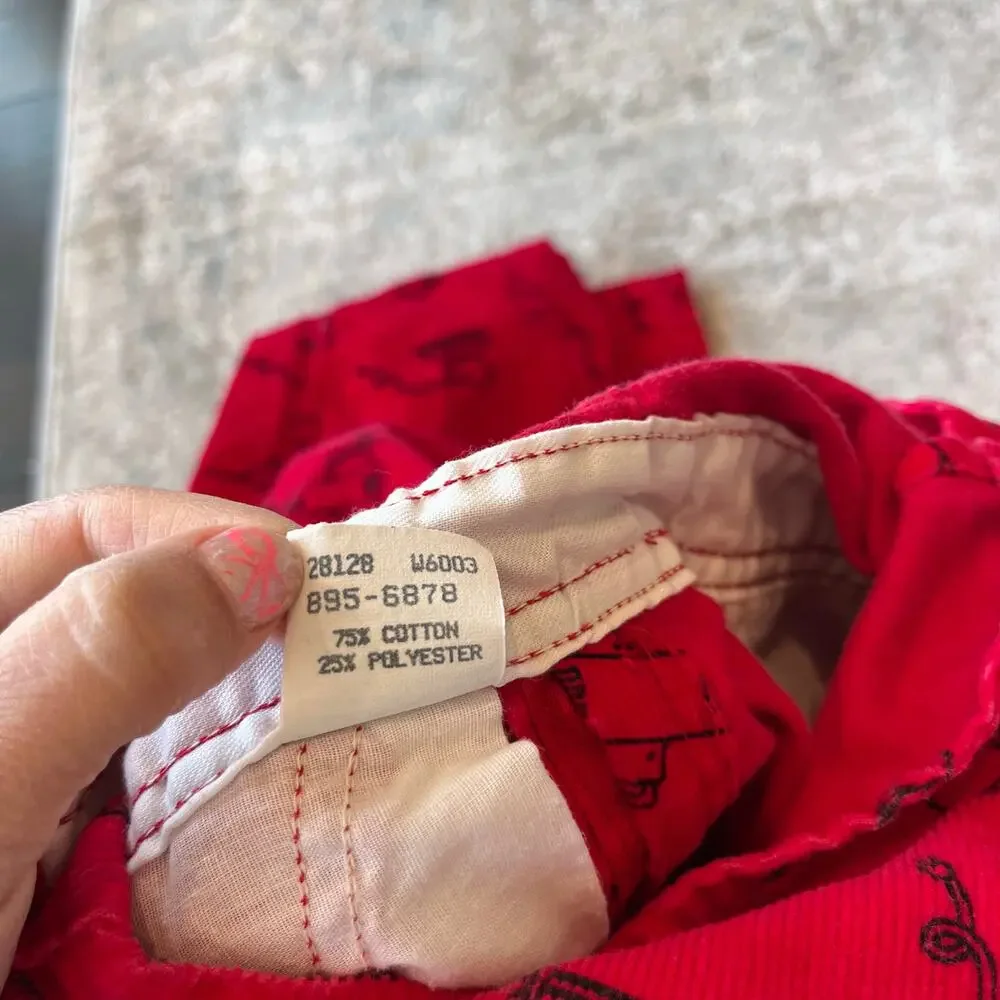 Vintage OshKosh B'gosh Red Corduroy Tools Overalls 4T USA